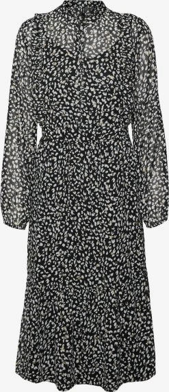 Vero Moda Blousejurken Blousejurk Nini Dames Zwart