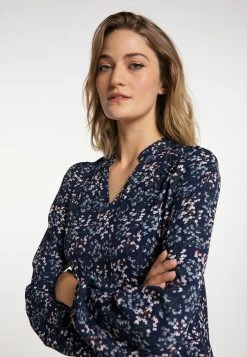 Usha Blousejurken Blousejurk Dames Donkerblauw -Jurk Stijl Verkoop 089799c2a48ef9bbeb2414fb64089362