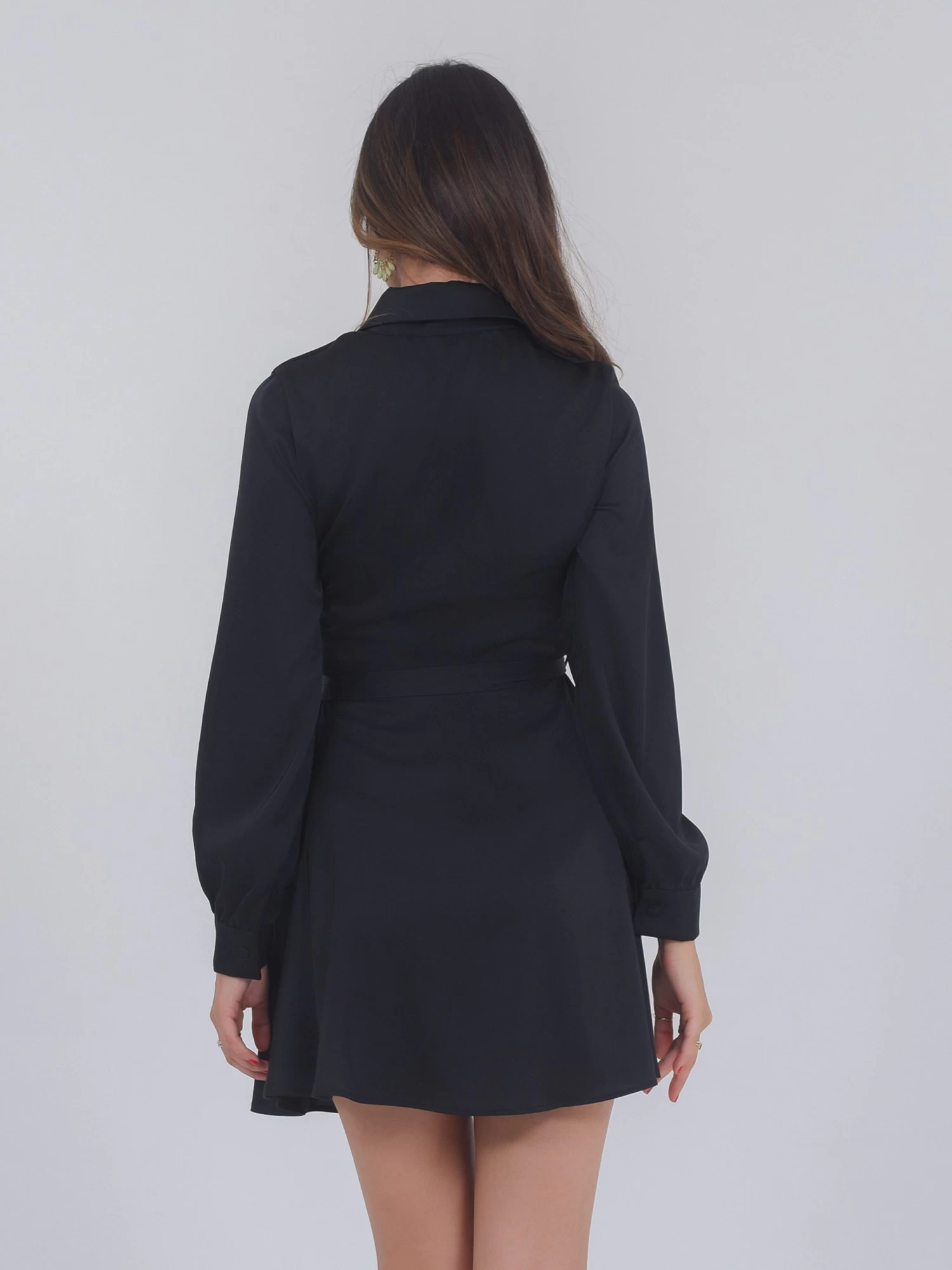 Blousejurken Blousejurk Linnea Dames Zwart 7 Blousejurken Blousejurk Linnea Dames Zwart - Afbeelding 5