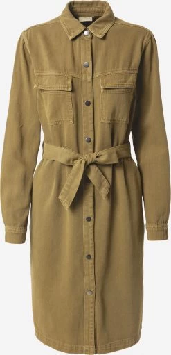 Kaffe Blousejurken Blousejurk Elektra Dames Olijfgroen