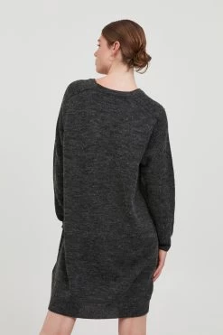 ICHI Mini Jurken Jurk IHNOVO DR4 Dames Grijs -Jurk Stijl Verkoop 2204256138d1b9a42b95efcdad30a6ea