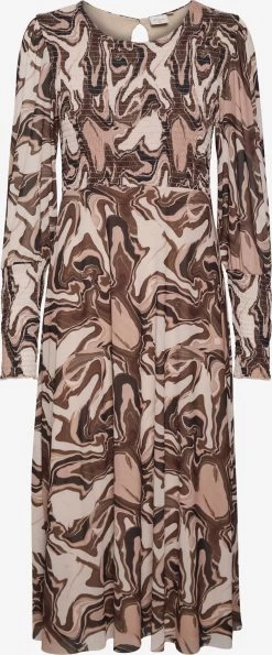 Cream Midi Jurken Jurk Urana Dames Beige