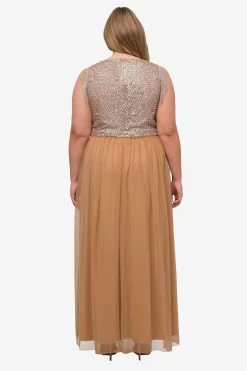 Ulla Popken Avondjurken Avondjurk Dames Bruin -Jurk Stijl Verkoop 4ab3694173c1620e8c66e92b01710fe3