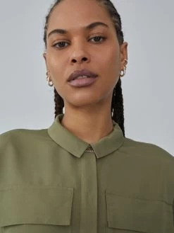 Blousejurken Blousejurk Clara Dames Kaki -Jurk Stijl Verkoop 4cee98cad773e5796a93192b647a1c2f