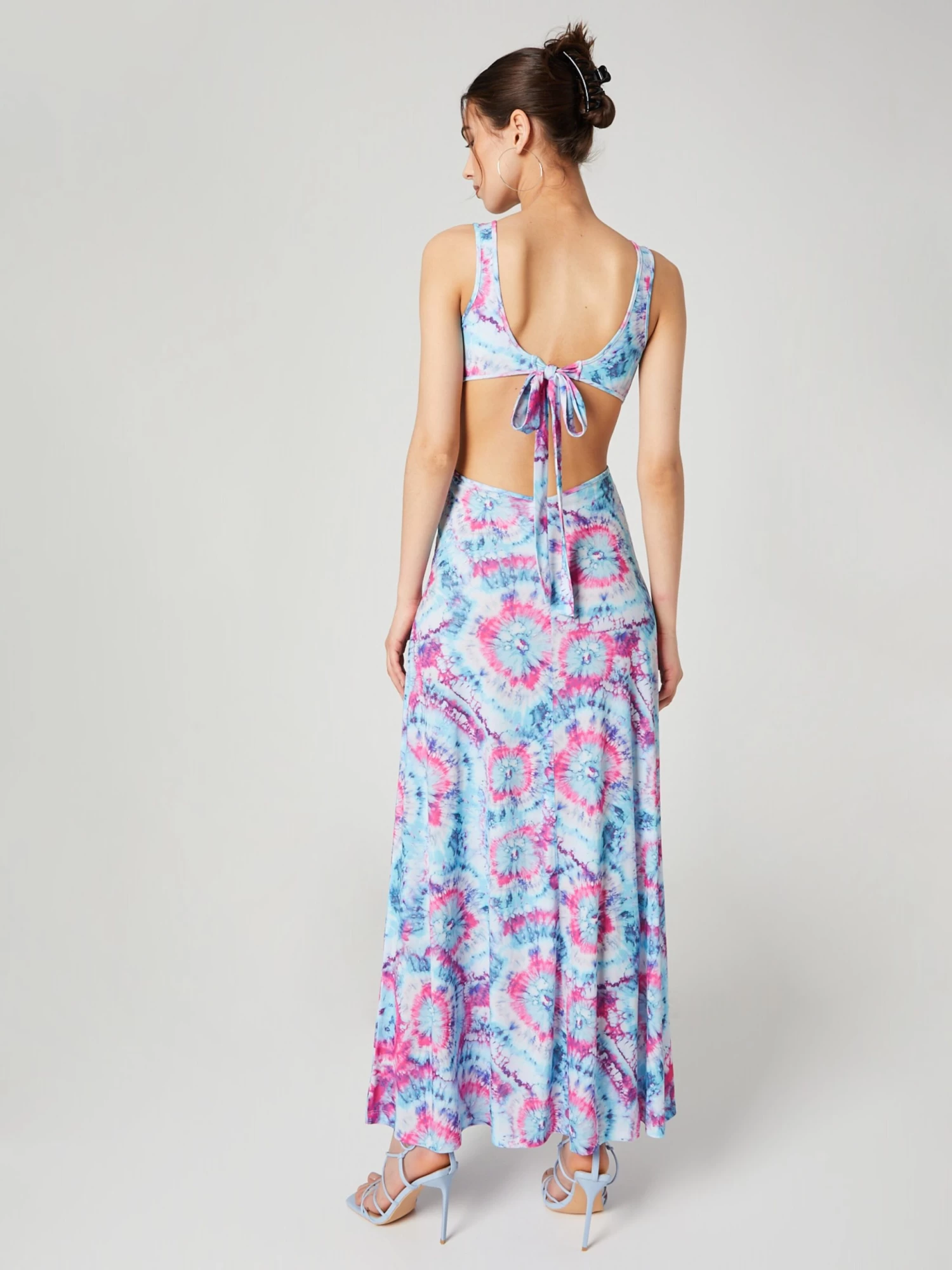 Zomerjurken Zomerjurk Jana Dames Blauw / Lichtblauw 5 Zomerjurken Zomerjurk Jana Dames Blauw / Lichtblauw - Afbeelding 4