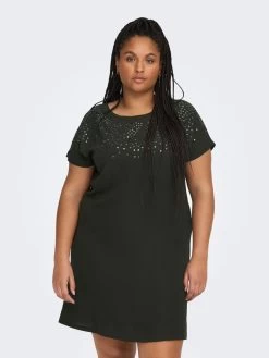 ONLY CARMAKOMA Mini Jurken Jurk Dames Groen -Jurk Stijl Verkoop 5137802609c64609bff257eed061c746