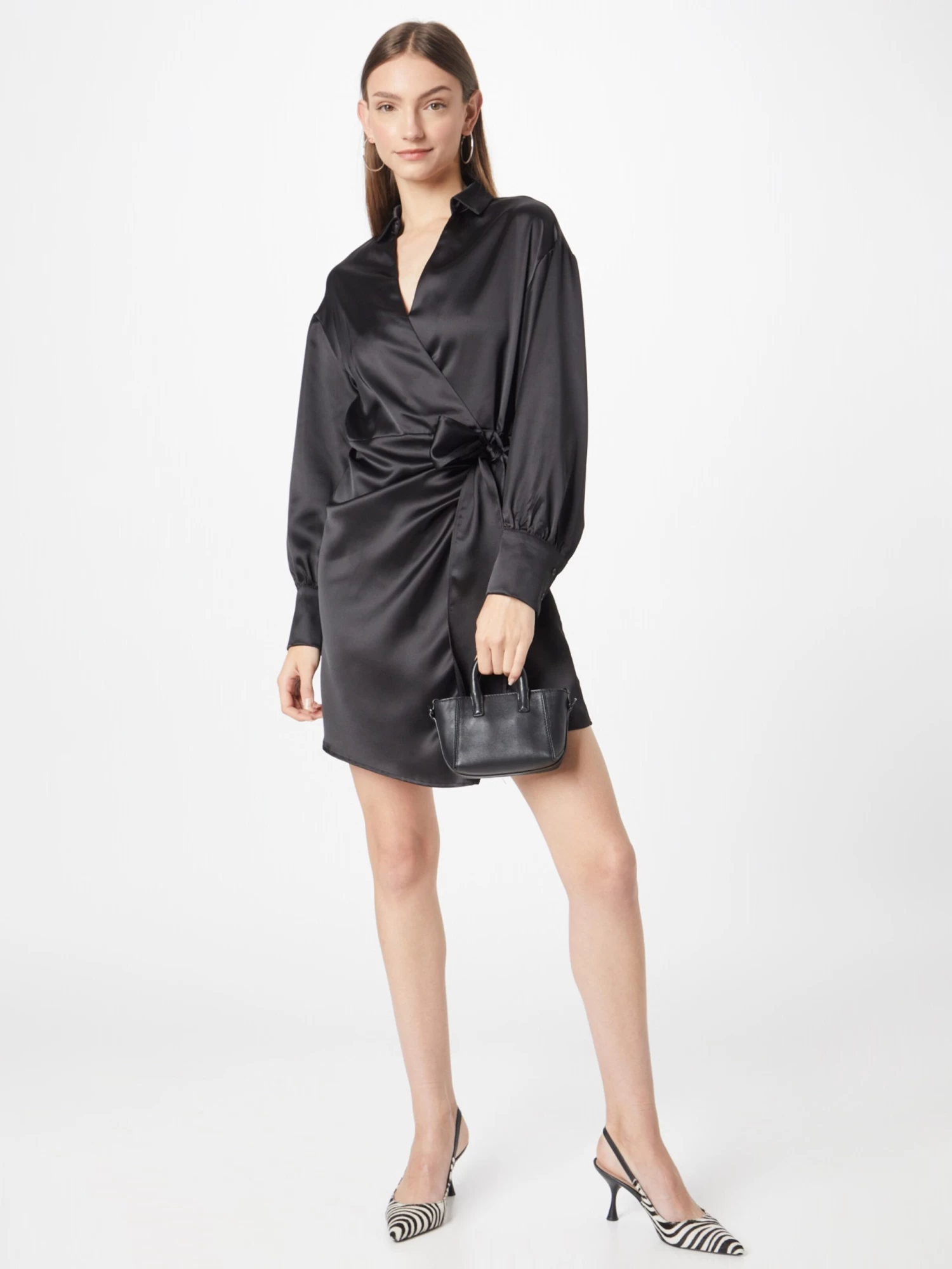 Gina Tricot Blousejurken Blousejurk Kim Dames Zwart 7 Gina Tricot Blousejurken Blousejurk Kim Dames Zwart - Afbeelding 5