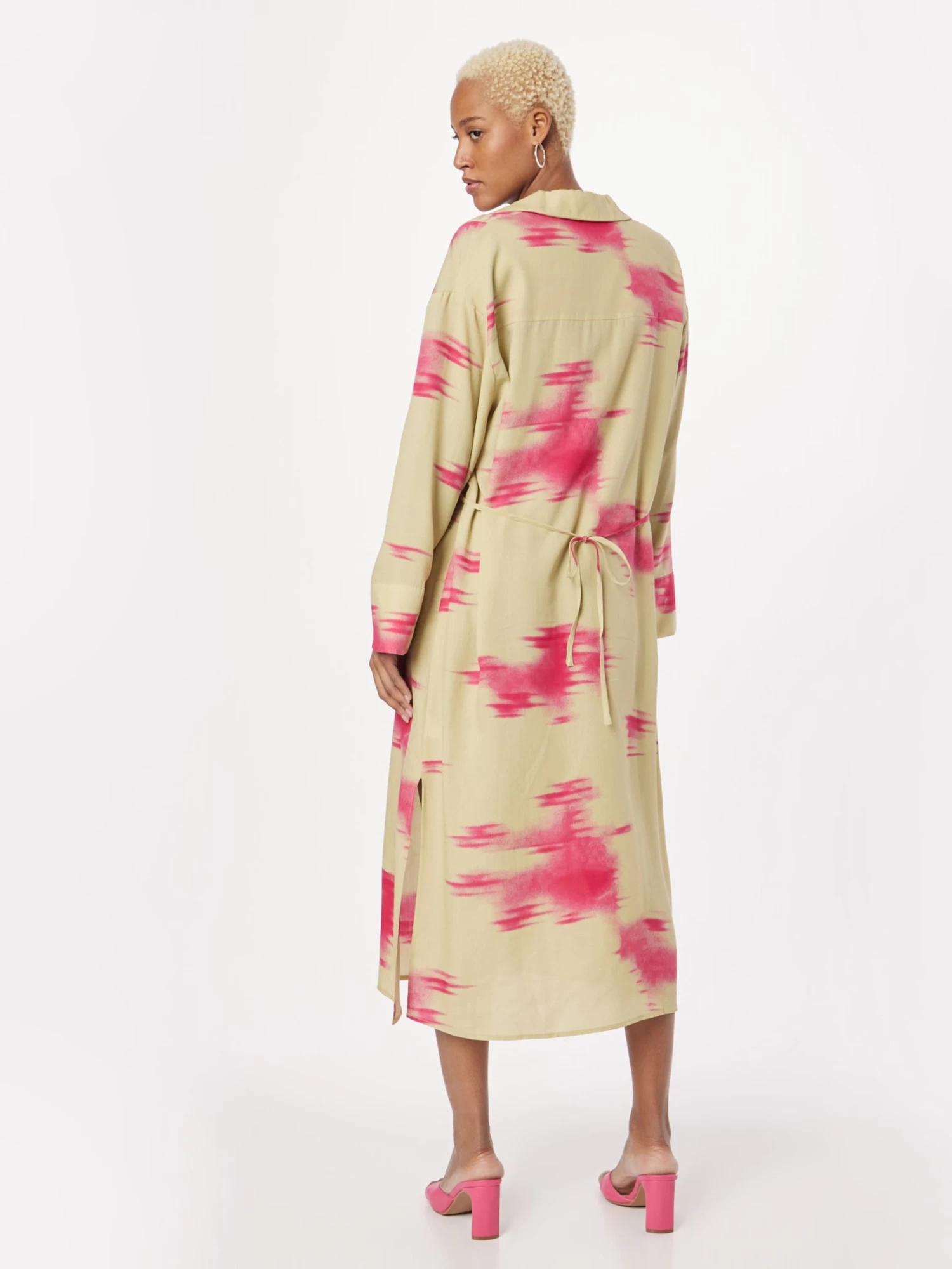 SAMSØE SAMSØE Midi Jurken Jurk EMY Dames Pastelgroen 6 SAMSØE SAMSØE Midi Jurken Jurk EMY Dames Pastelgroen - Afbeelding 4