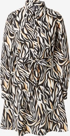 Pieces Blousejurken Blousejurk LILIANA Dames Zwart