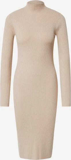 EDITED Midi Jurken Jurk Hada Dames Beige