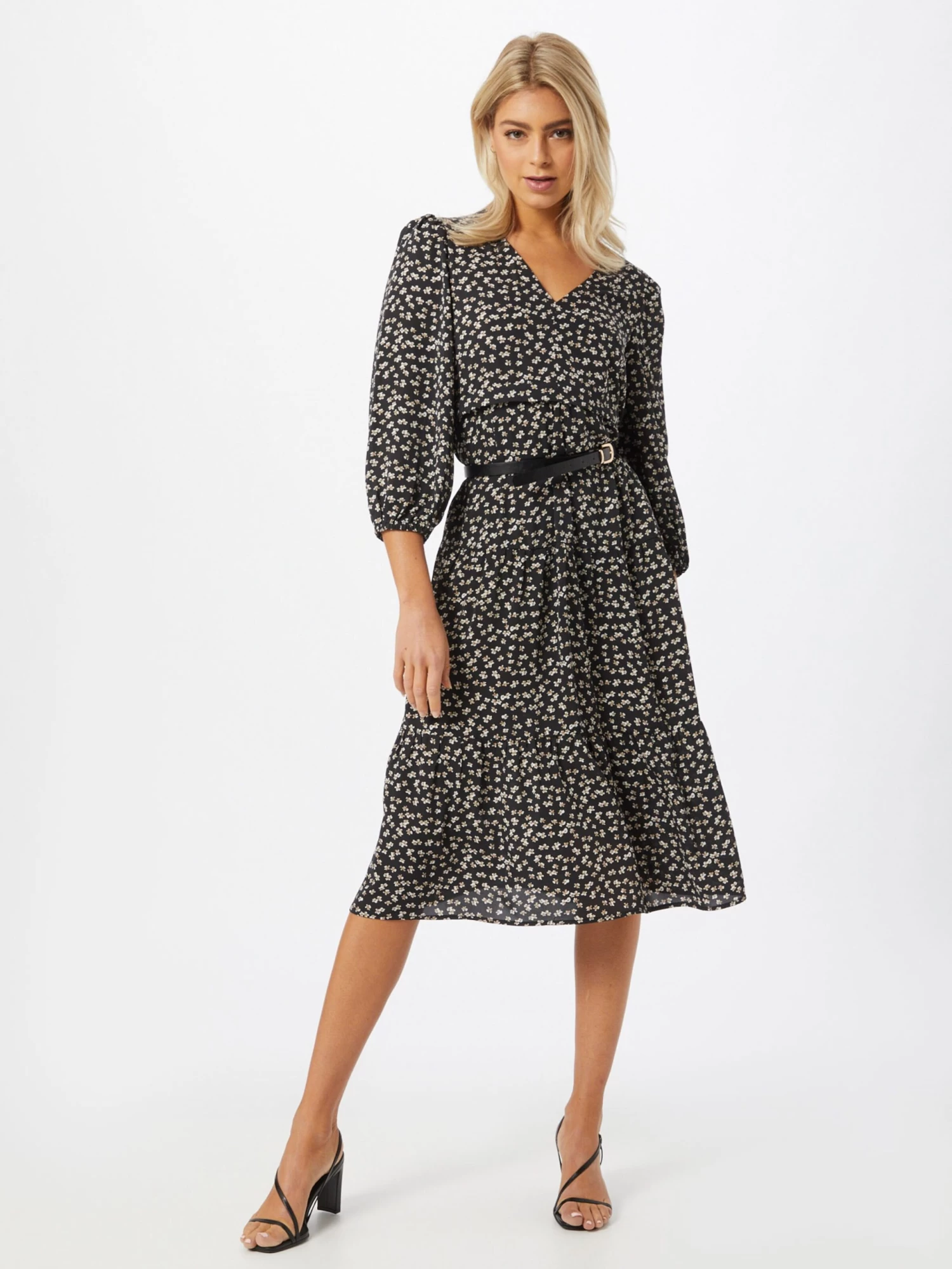 B.young Midi Jurken Jurk Iris Dames Zwart 7 B.young Midi Jurken Jurk Iris Dames Zwart - Afbeelding 5