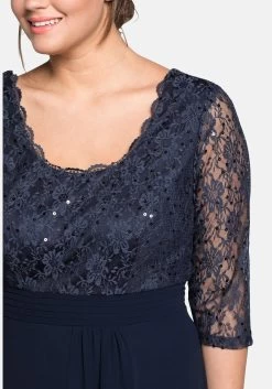 Sheego Avondjurken Avondjurk Dames Marine -Jurk Stijl Verkoop 7693956ff6f3d200a7cac6bbce4df165