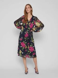 Vila Blousejurken Blousejurk Falia Dames Marine -Jurk Stijl Verkoop 87af72292cc2a3a2960a7da216c0d958