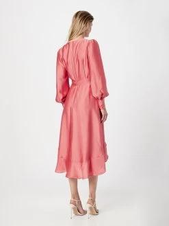 SWING Midi Jurken Jurk Dames Pastelrood -Jurk Stijl Verkoop 89263f8ff5d89fbb7f781dc9452bc25e