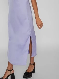 Vila Midi Jurken Jurk Dames Pastellila -Jurk Stijl Verkoop 96a0ec84e039d105eb555ea6f0e39218