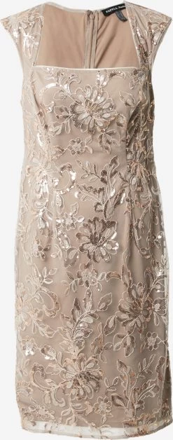 Cocktailjurken Cocktailjurk Dames Donkerbeige