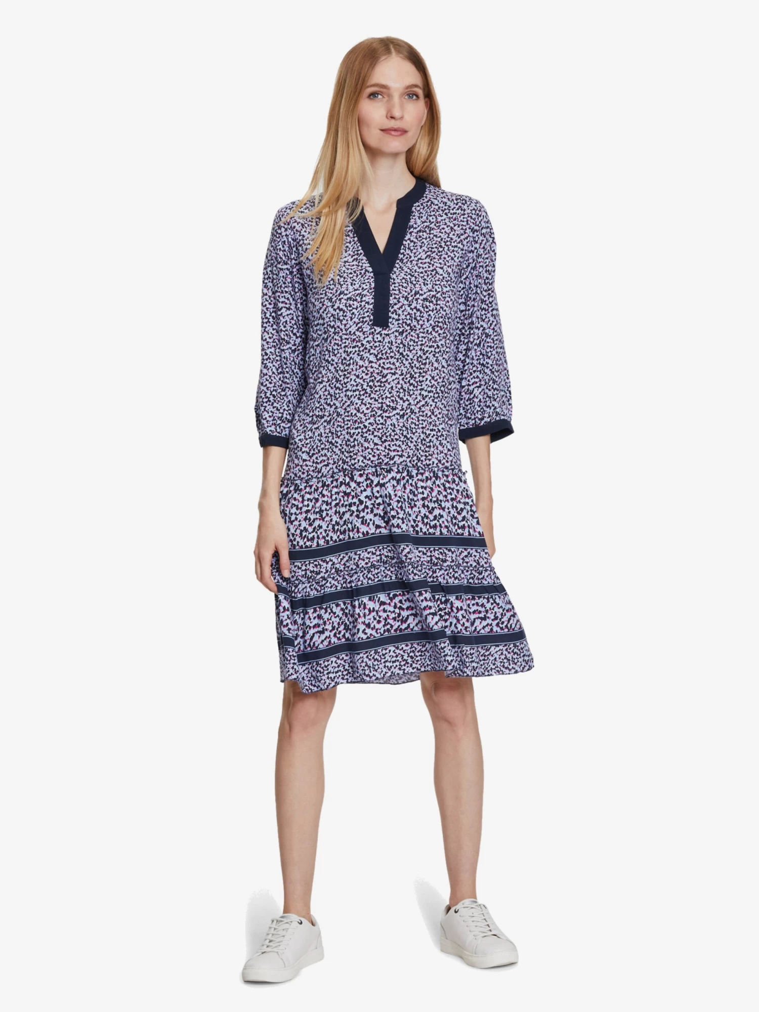 Mini Jurken Jurk Dames Navy / Lichtblauw 5 Mini Jurken Jurk Dames Navy / Lichtblauw - Afbeelding 3