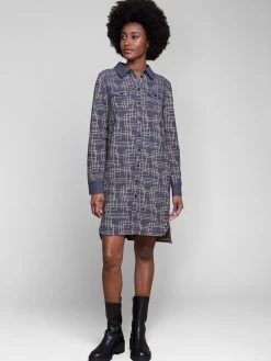 Blousejurken Blousejurk Back To Life Dames Duifblauw -Jurk Stijl Verkoop b317634d18216d3242712d93ea6e6762