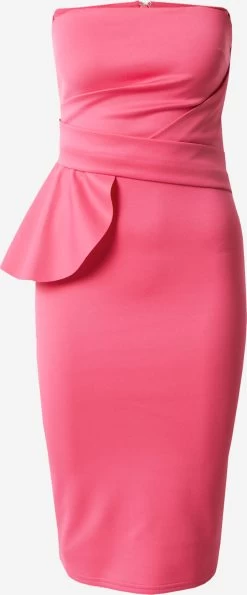 Lipsy Mini Jurken Jurk PEPLUM Dames Roze