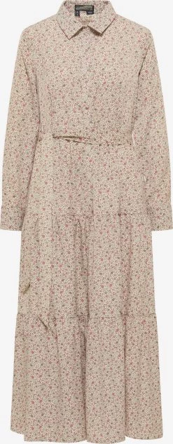 DreiMaster Vintage Blousejurken Blousejurk Dames Beige