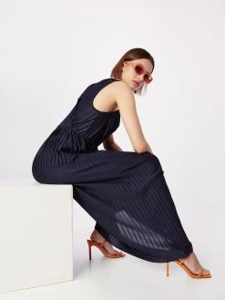 About You Maxi Jurken Jurk Irina Dames Donkerblauw -Jurk Stijl Verkoop b805e015e62fe4adc09b4cd8f146ea16