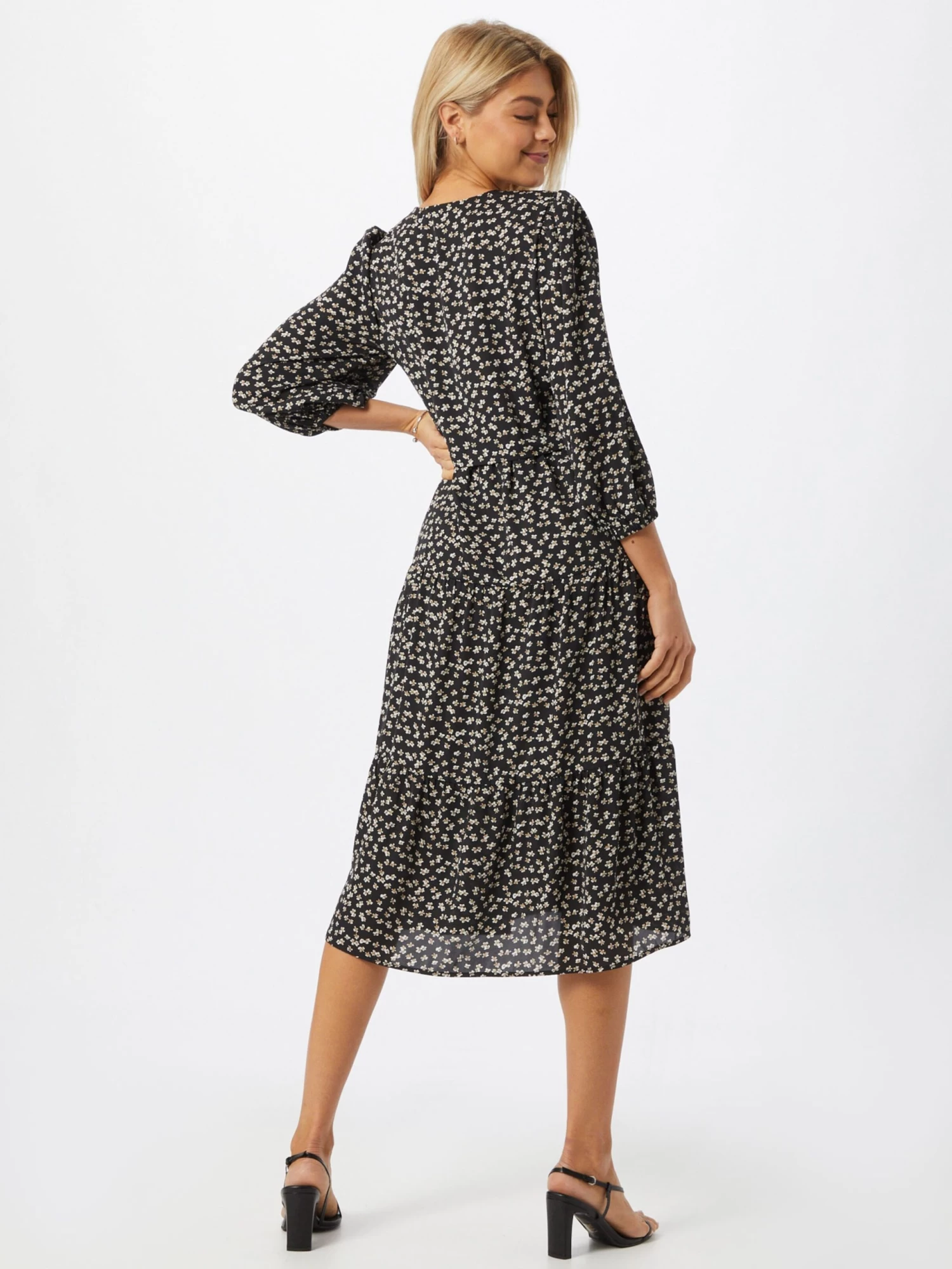 B.young Midi Jurken Jurk Iris Dames Zwart 6 B.young Midi Jurken Jurk Iris Dames Zwart - Afbeelding 4