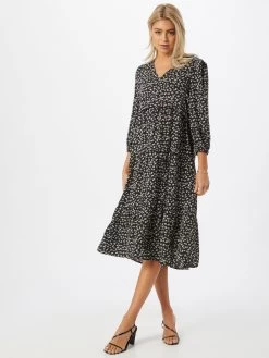 B.young Midi Jurken Jurk Iris Dames Zwart 9 B.young Midi Jurken Jurk Iris Dames Zwart -Jurk Stijl Verkoop d5ca6e6ddf660cd0746396fede5d341f