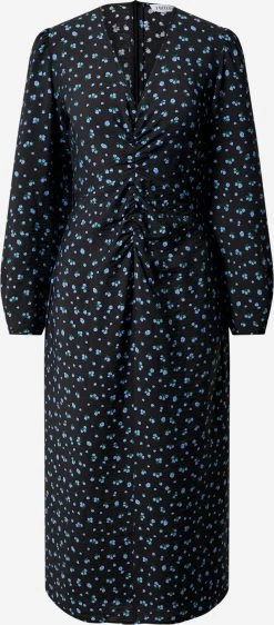 EDITED Midi Jurken Jurk Nora Dames Zwart