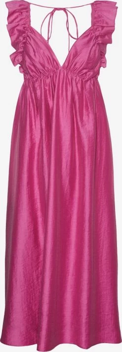 Vero Moda Midi Jurken Jurk Dames Fuchsia