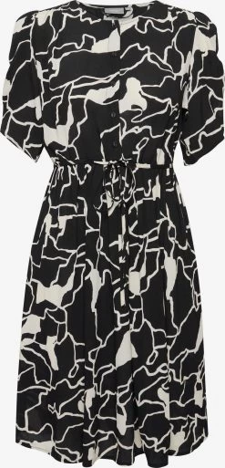 Fransa Mini Jurken Jurk Kay Dames Zwart