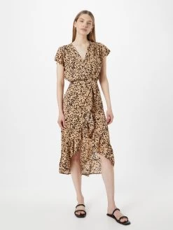 AX Paris Midi Jurken Jurk Dames Abrikoos 9 AX Paris Midi Jurken Jurk Dames Abrikoos -Jurk Stijl Verkoop eba17afb99eff91a4b6c7c994a8b2805