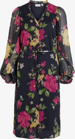 Vila Blousejurken Blousejurk Falia Dames Marine