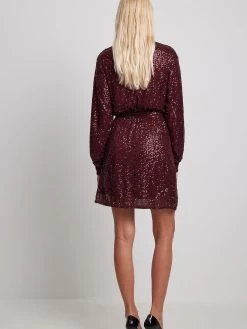 NA-KD Cocktailjurken Cocktailjurk Dames Bourgogne -Jurk Stijl Verkoop f6052f3f2ff9ec250ae29efee492dc22