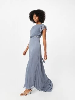 Avondjurken Avondjurk Dames Smoky Blue -Jurk Stijl Verkoop f89a37a3f5cf7dd0cc12c85a04a784dd