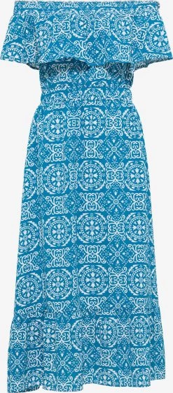 IZIA Zomerjurken Zomerjurk Dames Azuur